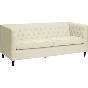 Darrow Leather Sofa - Beige 