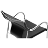 Harris Modern Dining Chair - Stackable, Chrome Steel Frame, Black - WI-BLC-133-BLACK-DC