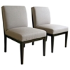 Catalina Taupe Twill Dining Chair with Dark Wood Legs - WI-CATALINA-CH-WE