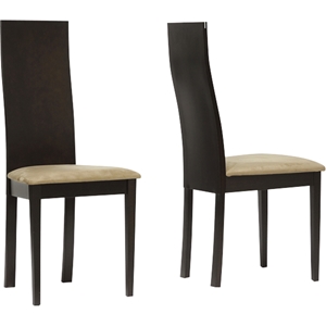 Geneva Dining Chair - Dark Brown (Set of 2) 