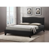 Battersby Faux Leather Platform Bed - Nailhead - WI-CF8276-LT-BED