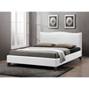 Battersby Faux Leather Platform Bed - Nailhead - WI-CF8276-LT-BED