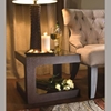 Colleen Glass Square Side Table - WI-CT-003