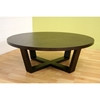 Chasity Black Stained Oak Round Coffee Table - WI-CT-032