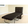 Bria Leather Sleeper Bed Ottoman - WI-D001