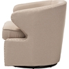 Finley Fabric Upholstered Swivel Armchair - Beige - WI-DB-203-BEIGE
