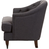 Jilian Upholstered Armchair - Button Tufted, Dark Gray - WI-DB206-DARK-GRAY