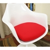 Cyma Plastic Arm Chair in Red and White - WI-DC-221