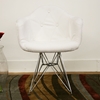 Lia White Tufted Eiffel Arm Chair - WI-DC-311G