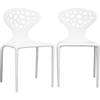 Durante Plastic Molded Chair - White (Set of 2) - WI-DC-317-WHITE