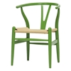 Hans Wegner Style Wishbone Dining Chair - Green - WI-DC-541-DARK-GREEN