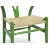 Hans Wegner Style Wishbone Dining Chair - Green - WI-DC-541-DARK-GREEN