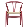Hans Wegner Style Wishbone Dining Chair - Pink - WI-DC-541-PINK