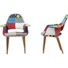 Forza Patchwork Accent Chair - Multicolor (Set of 2) - WI-DC-594V-PATCH