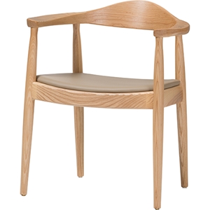 Dalton Wood Accent Chair - Natural 