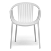 Grafton Molded Plastic Dining Chair - Stackable, White - WI-DC-751-WHITE