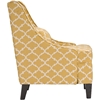 Lotus Yellow Patterned Armchair - Yellow - WI-DO-6281-YELLOW