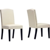 Trullinger Dining Chair - Nailhead, Beige (Set of 2) - WI-DO6056-BEIGE-DC