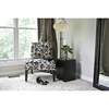 Phaedra Leaf Silhouette Slipper Chair - Black and Beige - WI-DO6077-1-FLOWER