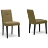 Elsa Dining Chair - Taupe Brown Fabric, Dark Brown Legs - WI-ELSA-DINING-CHAIR-107-662-TAUPE