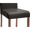 Curtis Dining Chair - Button Tufted, Dark Brown (Set of 2) - WI-IDAC-012-SC-DARK-BROWN-2