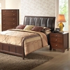 Butler Queen Bedroom Set - Sleigh, Upholstered Headboard, Brown - WI-IDB019-5PC-QUEEN-BED-SET