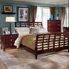 Barton Queen Wooden Bedroom Set - Panel Sleigh Bed, Cherry - WI-IDB022-5PC-QUEEN-BED-SET