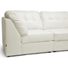 Warren 4-Piece Modular Sectional Sofa - White Leather - WI-IDS020LT-LTB07-WHITE-SET