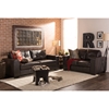Whitney 2-Piece Bonded Leather Sofa Set - Brown - WI-IDS06LT-BROWN-2PC-SET