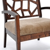 Jennifer Wooden Lounge Chair with Fabric Seat - WI-JENNIFER-LOUNGE-CH