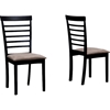 Jet Cheer Dining Chair - Wenge and Beige (Set of 2) - WI-JET-CHEER-DINING-CHAIR