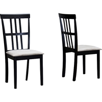 Jet Moon Dining Chair - Wenge and Beige (Set of 2)