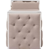Fiona Fabric Storage Bench - Button Tufted, Beige - WI-K-BENCH-BEIGE-NEW