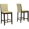Everdon Pub Chair - Dark Brown, Brown (Set of 2) - WI-KA119