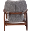 Rundell Upholstered Leisure Accent Chair - Button Tufted, Gray - WI-LB888-GRAY
