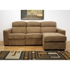 Holcomb Tan Microfiber Reclining Sectional with Storage Chaise - WI-LER-005-TAN
