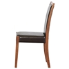 Lita Dining Chair - Cherry Frame, Dark Brown Leather - WI-LITA-DINING-CHAIR-109-540