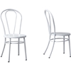 Saxony Steel Dining Chair - White (Set of 2) - WI-M-74538-WHITE-DC