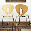 Mali Stackable Molded Plywood Dining Chair - WI-MALI-WOOD-CH