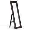 Hurst Upholstered Mirror - Built-In Folding Stand, Dark Brown - WI-MIRROR-0506073-DARK-BROWN