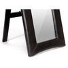 Hurst Upholstered Mirror - Built-In Folding Stand, Dark Brown - WI-MIRROR-0506073-DARK-BROWN