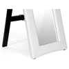 Hurst Upholstered Mirror - Built-In Folding Stand, White - WI-MIRROR-0506074-WHITE