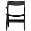 Nes Wooden Arm Chair in Black - WI-NES-ARM-CH-110
