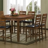 Olivia 7-Piece Counter Set - Extension Table, Ladder Back Stools - WI-OLIVIA-7-PC-COUNTER-SET