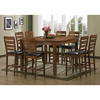 Olivia 7-Piece Counter Set - Extension Table, Ladder Back Stools - WI-OLIVIA-7-PC-COUNTER-SET