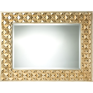 Benner Rectangle Accent Wall Mirror - Gold 