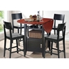 Dayton Drop Leaf Pub Table with 4 Counter Stools - WI-RT-189-5PC