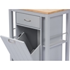 Yonkers 1 Drawer Kitchen Cart - Light Gray - WI-RT311-OCC