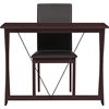 Cary 2-Piece Writing Desk and Chair - Dark Brown, Wenge - WI-RT315-TBL-CHR-WENGE