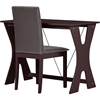 Cary 2-Piece Writing Desk and Chair - Dark Brown, Wenge - WI-RT315-TBL-CHR-WENGE
